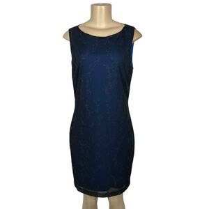 Vintage No Boundaries Floral Iridescent Mesh Y2K Dress Size L Whimsigoth Fairy